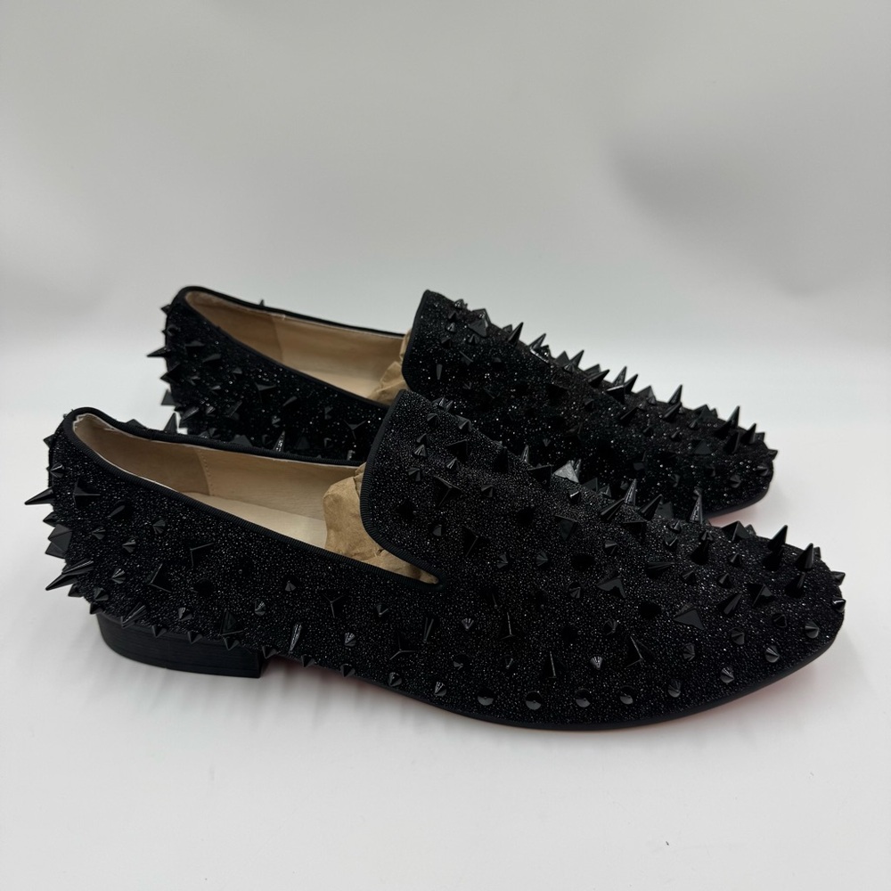 Justar Men's Black Studded Oxfords